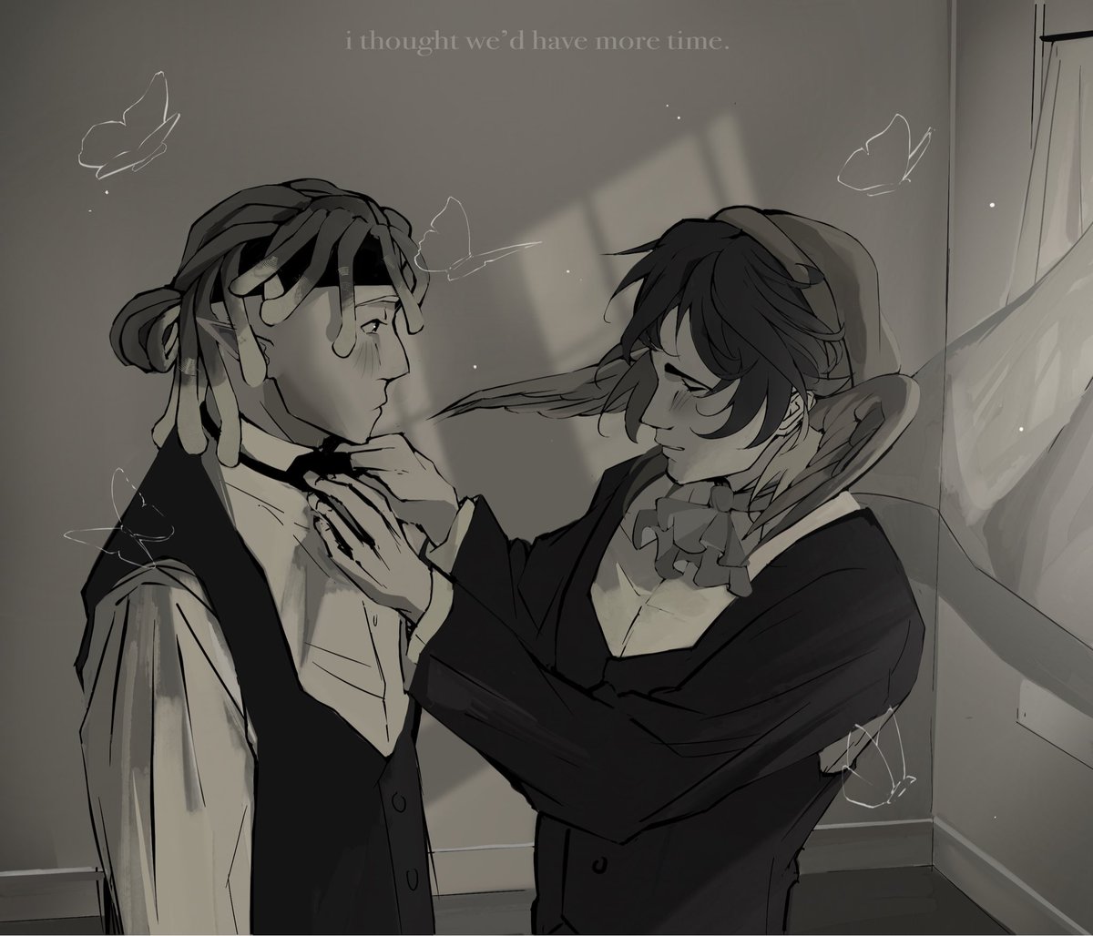 FangsterCEO's tweet photo. falling in love at someone else’s wedding must be bad luck

#naukosick #qsmp2 https://t.co/J3UYrxnwHE