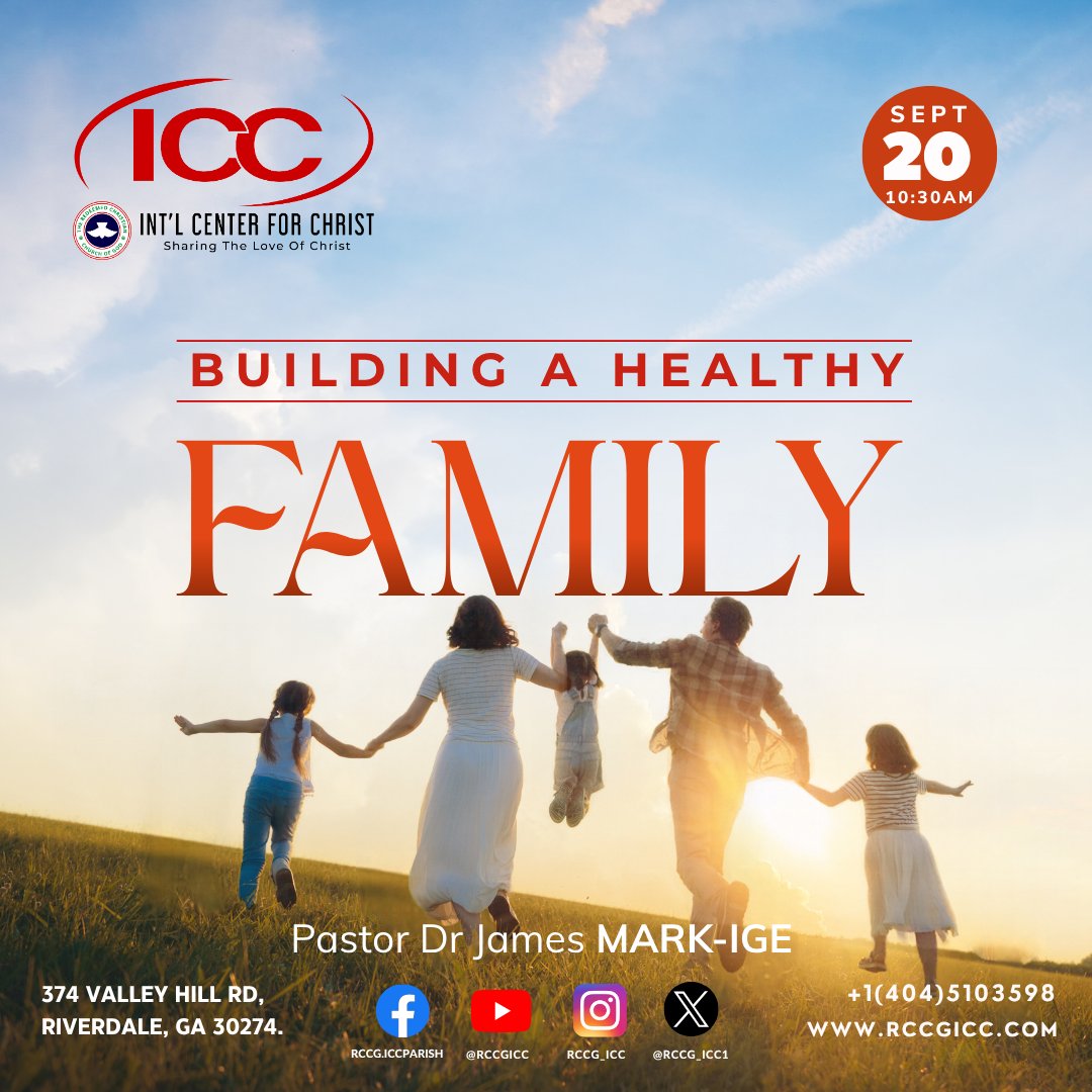 RCCG_ICC1's tweet photo. #HealthyFamily #Build #rccgicc #pastordrjamesmarkige https://t.co/nYj7WDbTN8