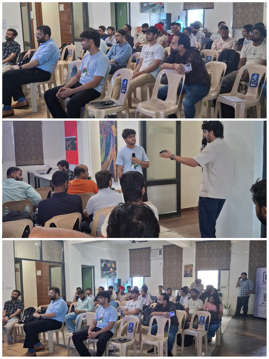 PyDelhi's tweet photo. Glimpse from yesterday’s PyDelhi meetup!

From Python 3.15 &amp; Lazy Imports to Tachyon, AI agents, and time-aware RAG — we had some amazing talks, discussions, networking, and community fun!

Thank you to our speakers, attendees, and everyone who made the meetup special! https://t.co/B0hD5P0DhY
