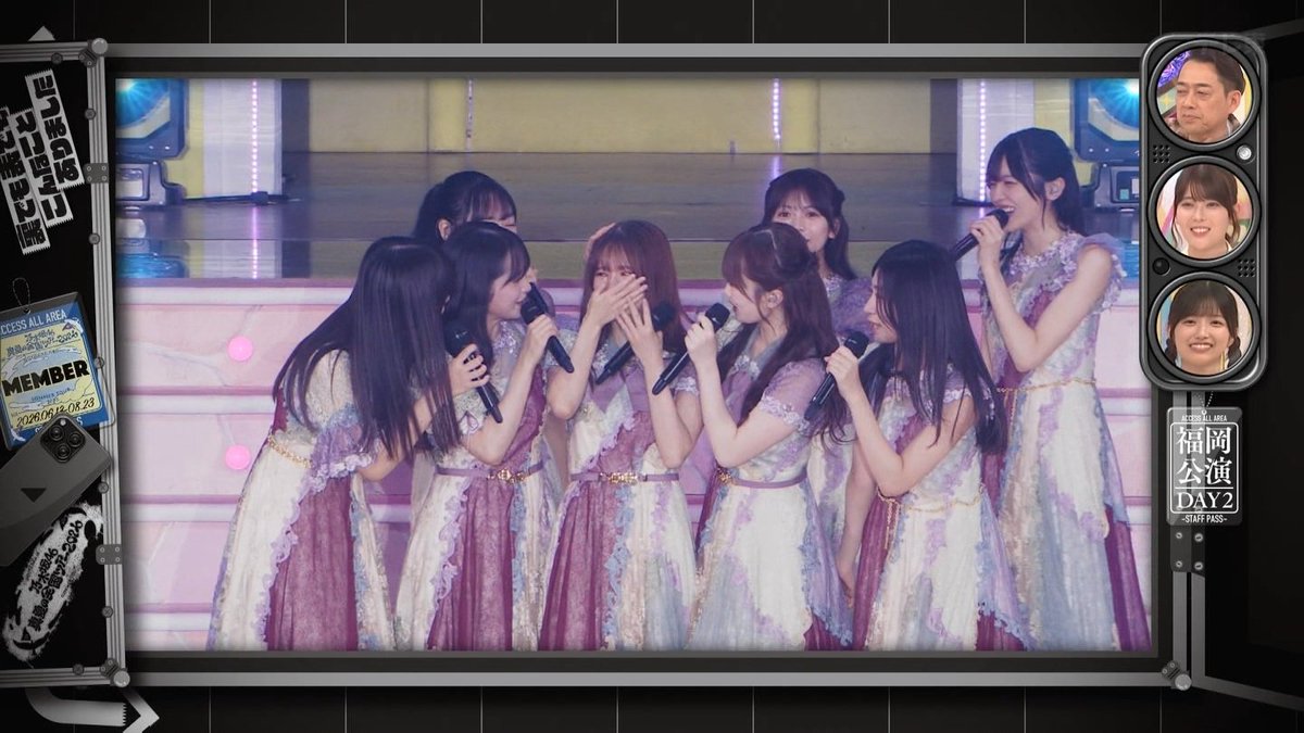2Nogivederci's tweet photo. 地方公演ラストでメンバーからのサプライズに泣く菅原、これは感動するよ
#乃木坂工事中 https://t.co/gLUeQGLd3B
