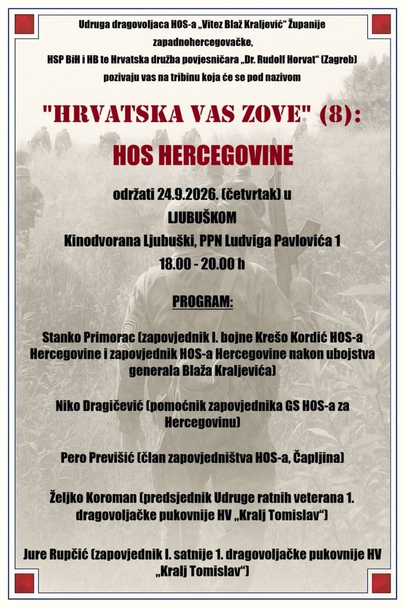 EverythingCroat's tweet photo. Ako ste u Ljubuškome u četvrtak slobodno dođite. https://t.co/ibkYNUpxrF