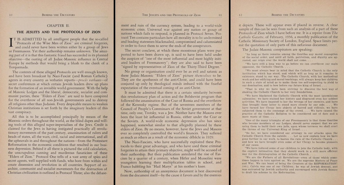 ssanchu33's tweet photo. Hitler is made by the Catholic Church

"Behind the Dictator´s"

- Publication date 1944
- Book by Lehmann, L. H. (Leo Herbert), 1895-1950

Download Link - Click here:
https://t.co/3lrdPOAY8C https://t.co/XYsKLAQYhe