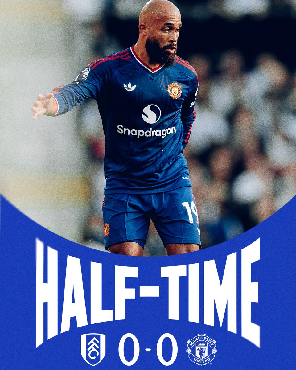 ManUtd's tweet photo. ⏸️ All square at the break.