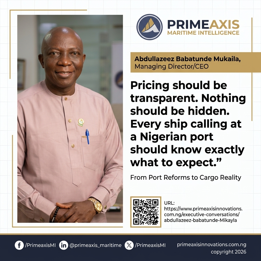 PrimeAxis_News's tweet photo. NPERA should promote efficiency, transparency, professionalism and accountability.  

#PrimeAxis #ExecutiveConversation #NigeriaPorts #MaritimeTrade #NPERA #NigeriaCustomsService #NPA #MinistryOfIndustryTradeAndInvestment #CRFFN #ANLCA #NationalSingleWindow #TradeFacilitation https://t.co/taKCUSSDXw