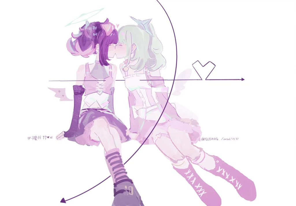 Yujijiangzs's tweet photo. 🩷💚Arrow……
画的是kfc联名服装！
#ZenlessZoneZero #yusunna https://t.co/qy9hfaRJtg