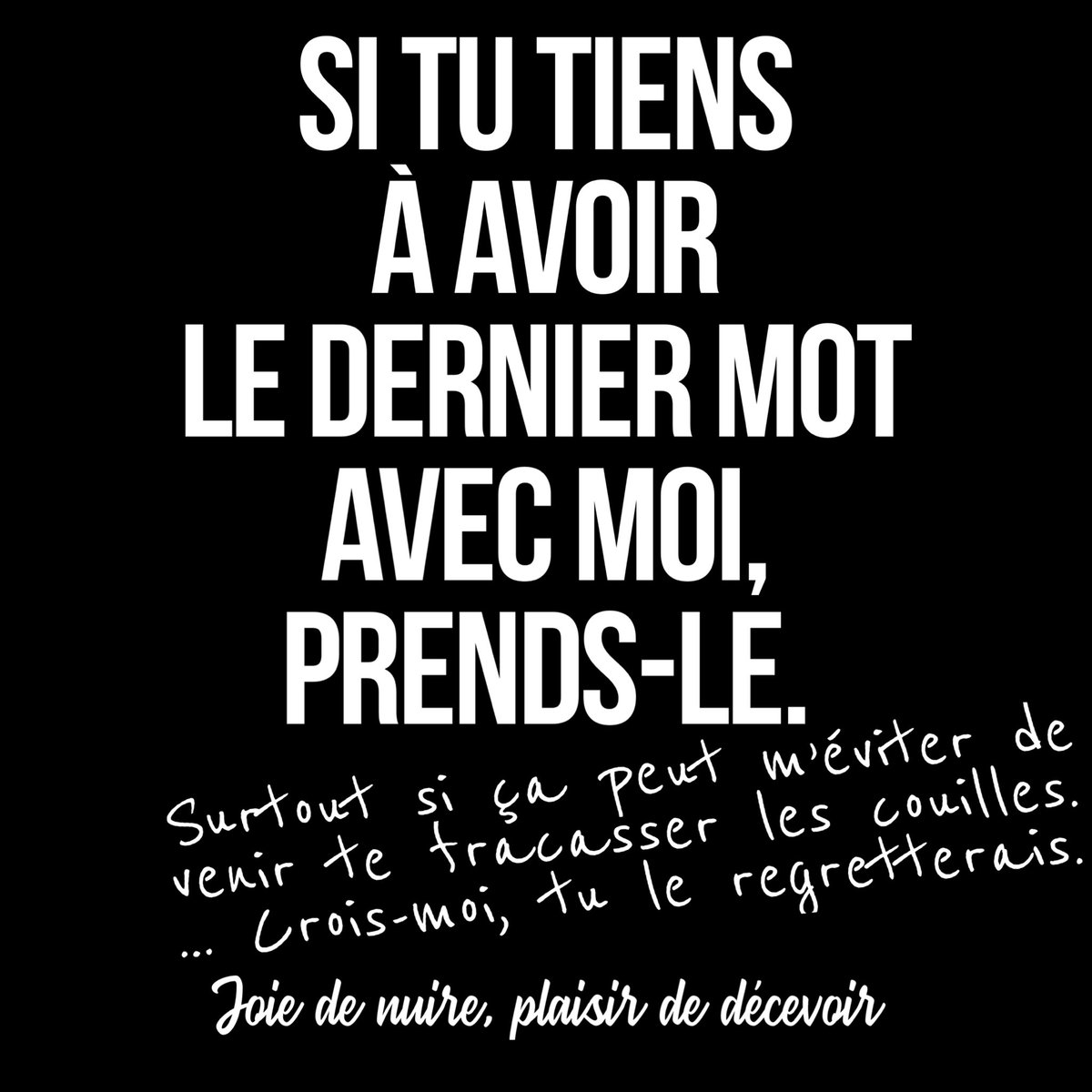 NanoNoWOO's tweet photo. Bon début de semaine de merde à tous … ou pas, mais bon début de semaine quand même 🖐🏼😜

#LeMindSetDuJour https://t.co/s1v3hSBgtb