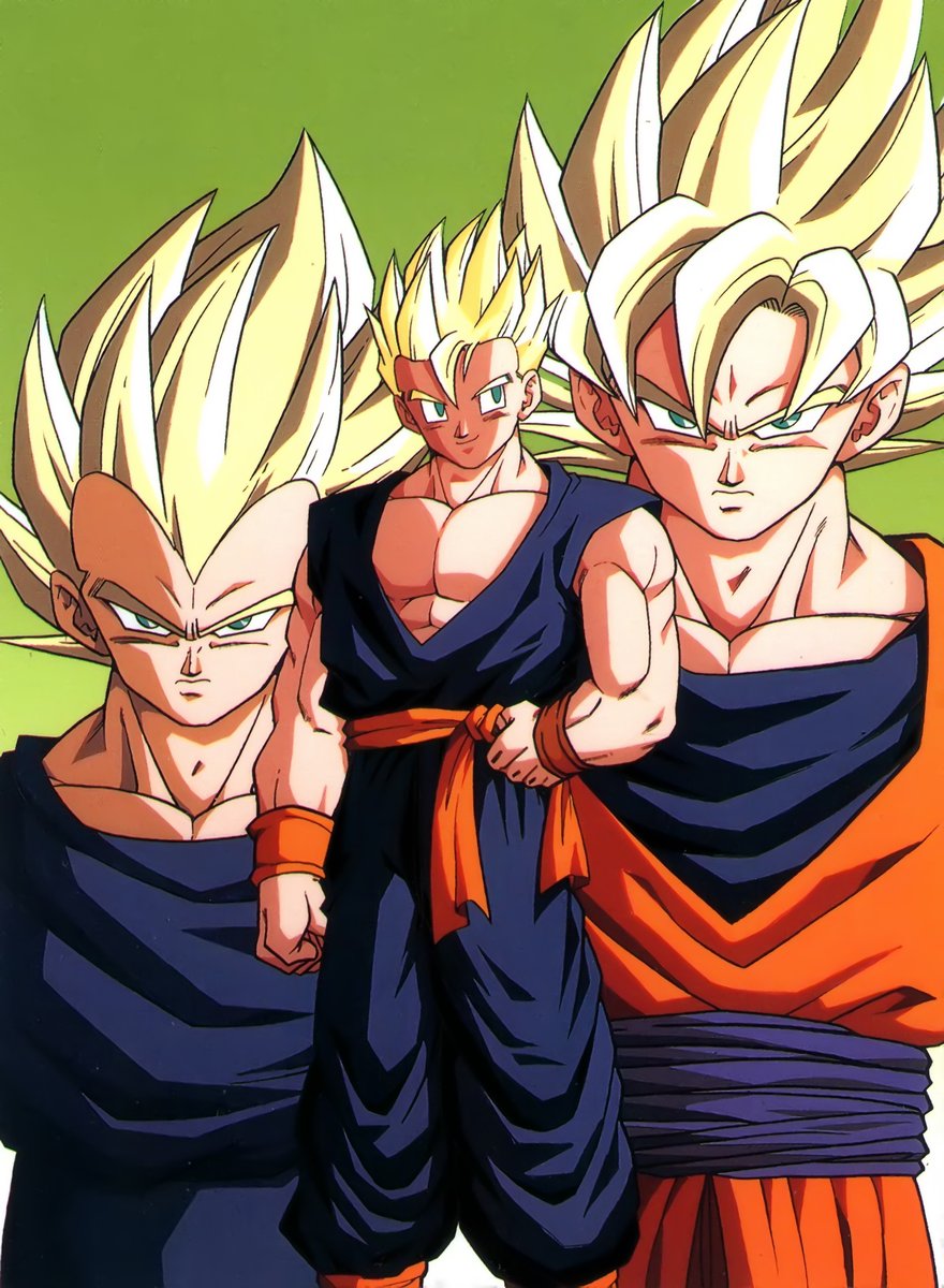 dragoball1226's tweet photo. Arte Clássica dos Saiyajins mais fortes. https://t.co/fuQ3QEfbyL