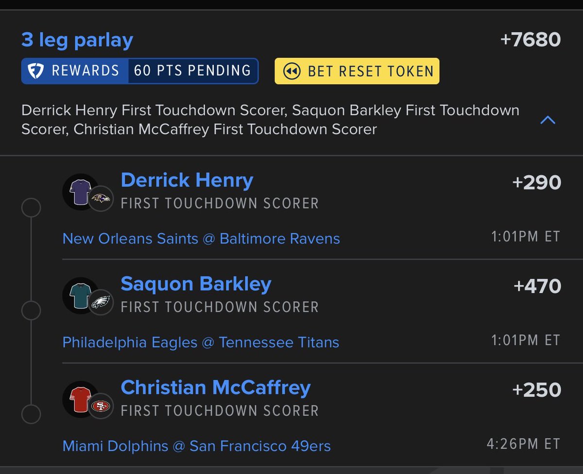 HunchOfBets's tweet photo. First TD https://t.co/N9Rz5iN3ZD