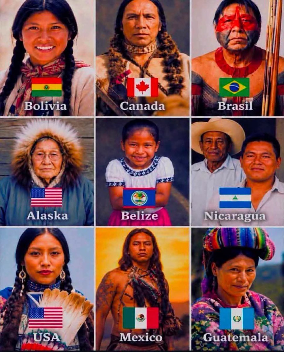 americannative_'s tweet photo. These people are native to the Americas. Everyone else is an immigrant. https://t.co/XzlAaMlKjY
