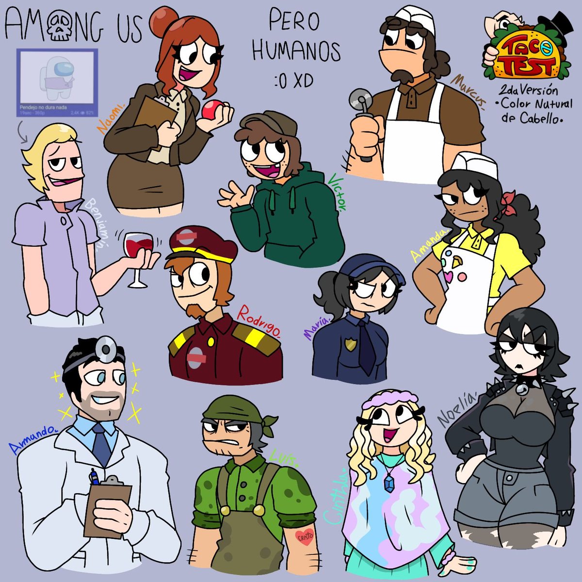 sinewyboar4257's tweet photo. Second version: Natural hair 🌮

#amongusshowgreen #amonguslime #amonguslime #amongusfanart https://t.co/AcmYGOheRL