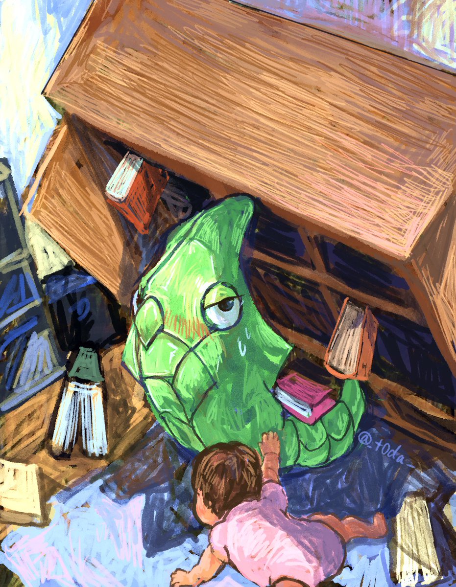 _t0da_'s tweet photo. #ポケモンイラスト
少女の日記
「お友だちが、トランセルは『固くなる』しかできないから弱い、っていいました。
でも、このまえ本棚がたおれたとき、固くなって弟をまもってくれました。
だから、ちっとも弱くないもんってお友だちにいいました。」 https://t.co/1FIYE3byrO