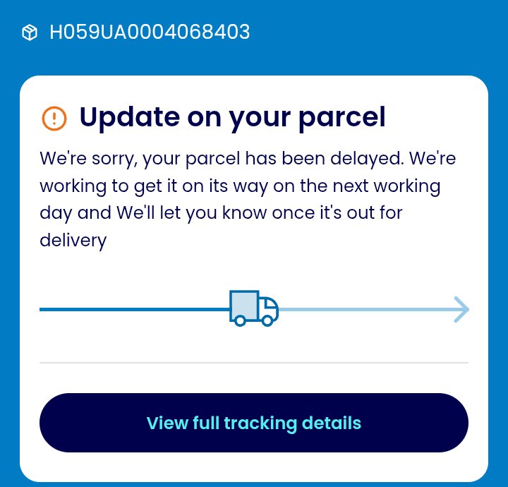 BenKingUK45's tweet photo. Any idea when I can expect my delivery @Evri_HelpUK ?  Been waiting since Tuesday https://t.co/FXr1aoERVS