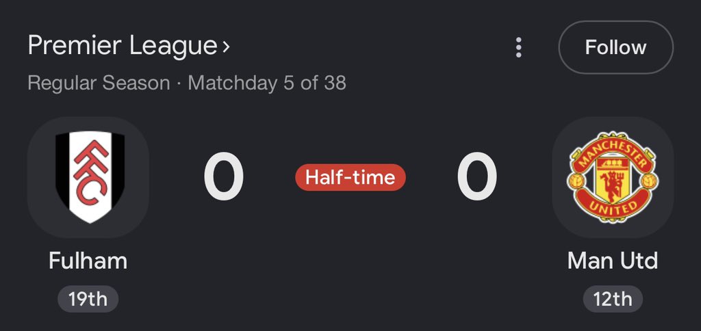 Jerrankingmedi9's tweet photo. Manchester United will eventually lose this match 

I’ve seen this script before https://t.co/zUtM5kAenk
