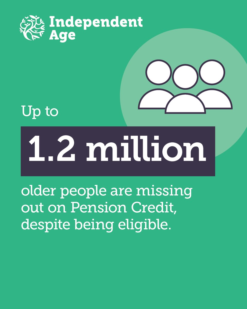 IndependentAge's tweet photo. Too many people are missing out Pension Credit despite its potential to help with NHS costs, reduce Council Tax bills and more.

While we continue to call for a take-up strategy, our expert advisers can help with forms and guiding through applications.
https://t.co/mWunf0l61U https://t.co/2AkmhgxnfX