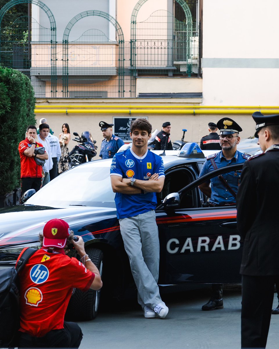 DanikaStap6w's tweet photo. F1 drivers, team principal Toto Wolff, and special guest Leo Leclerc in Monza for the F1 weekend. It was lovely to see and photograph them. Shot on Canon RP. https://t.co/HaS8UEEssT