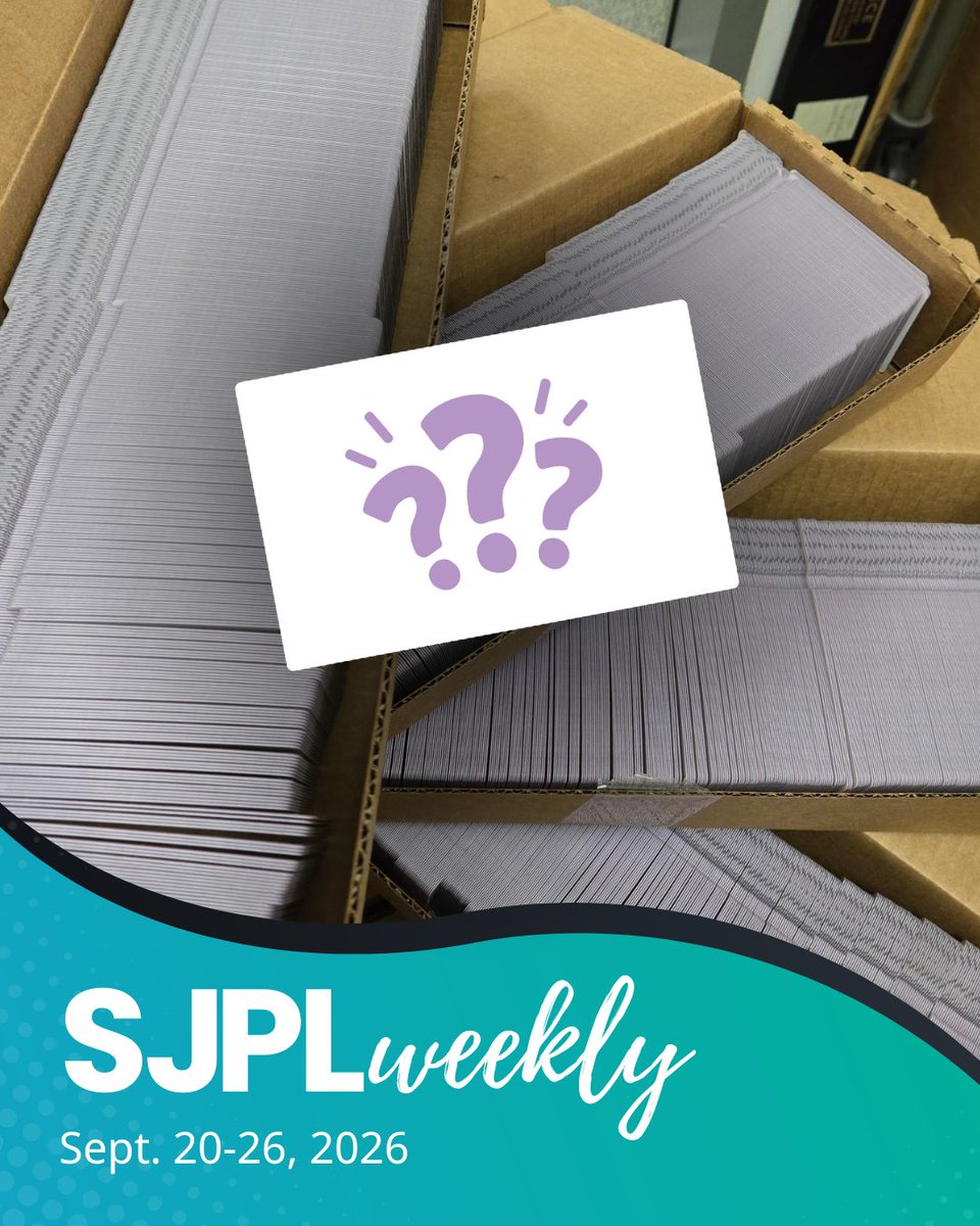 sanjoselibrary's tweet photo. Library Cards, Lizards, Lava Lamps, and more! 💳🦎🌋

View this week's FREE events, volunteer opportunities, and read our current blogs!

🔗https://t.co/wvKPpbaGda [link in bio]

#SJPL #RightToLibrary #FreeEvents https://t.co/FcLYMSWWUl
