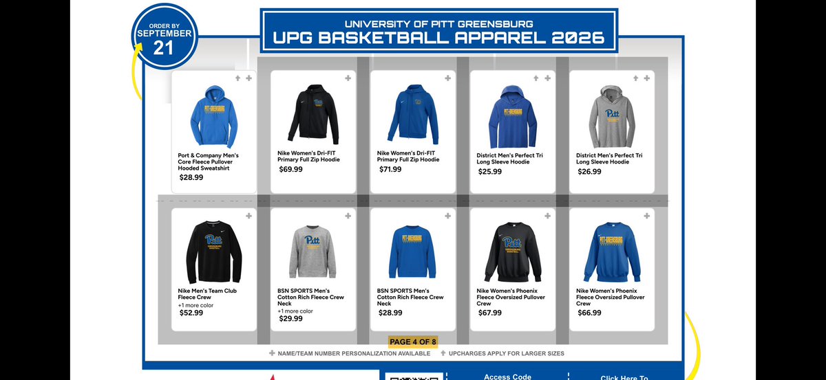 UPGbasketball's tweet photo. ONE DAY LEFT!

Order today to support the Pitt Greensburg basketball program. 

https://t.co/jnQGR587Pv https://t.co/wEVCXEbPih