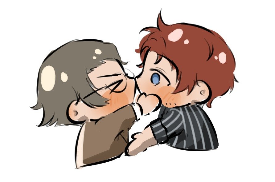 nocturncanary's tweet photo. Very quick Odango smol kiss doodle https://t.co/NU7Axv8nFg