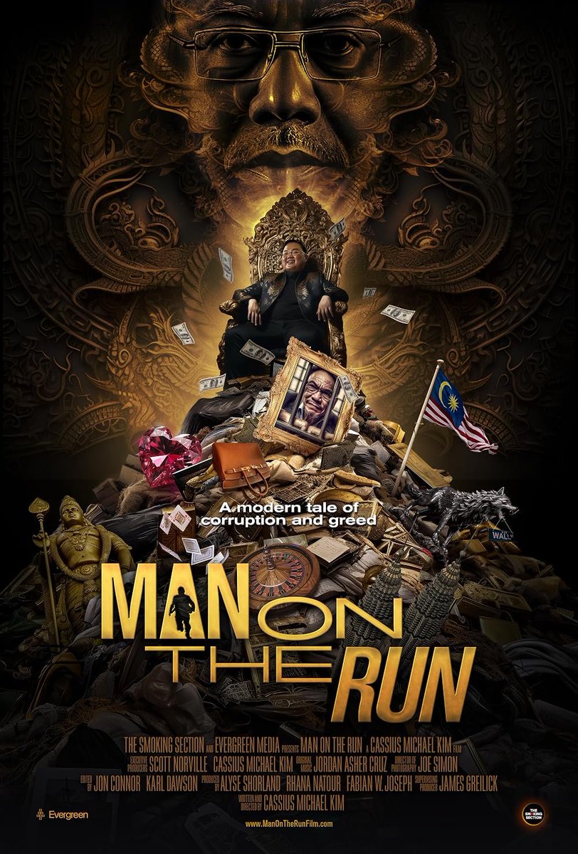 mackillah's tweet photo. MAN ON THE RUN (2023)
DIRECTED BY CASSIUS MICHAEL KIM
DOCUMENTARY INVESTIGATING THE MALAYSIA 1MDB SCANDAL
FOCUSING ON FUGITIVE FINANCIER JHO LOW CONNECTION TO THEN EX PRIME MINISTER NAJIB RAZAK AS USD 18 BILLION LOSSES ~
#REKOMENDASIFILEM #REKOMENFILEM #REKOMENMOVIE #WATCHLIST https://t.co/FZvEqRqN0p