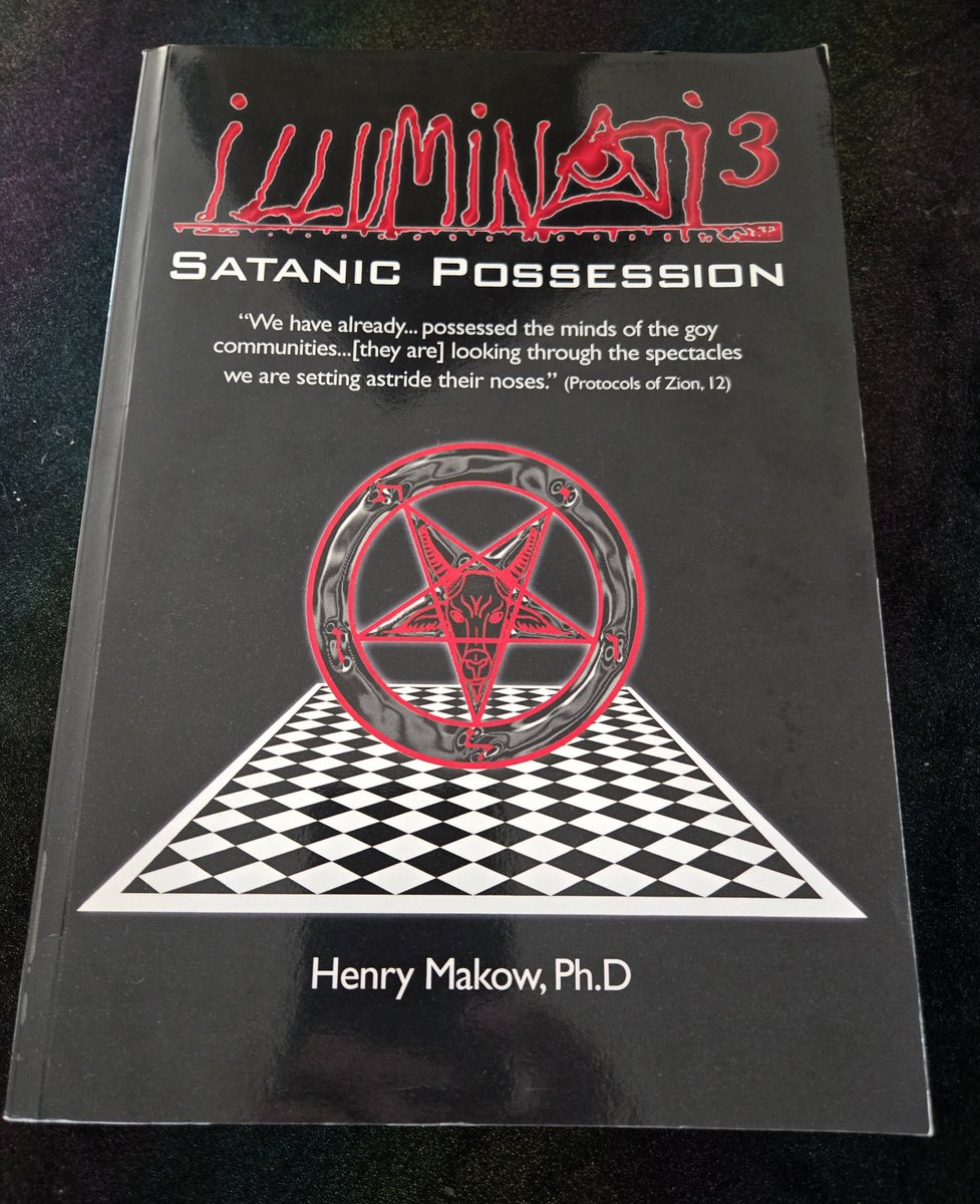 RealBroNat's tweet photo. A provacative and informative look at much of the world problems, this is a book not to miss.

This is my personal copy.

If you have not read it, I recommend you do so.

I will shortly be reviewing Illuminati 4.

Please follow the author, @HenryMakow https://t.co/TD7RzkhjqX