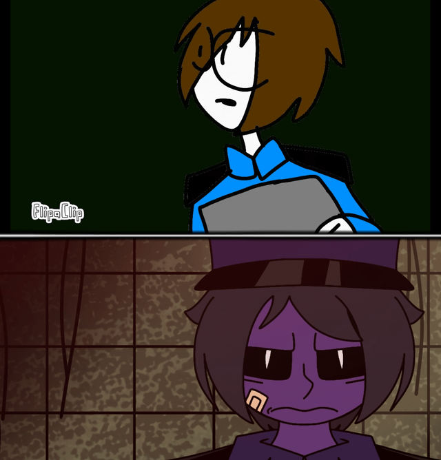 PurpleGeist_87's tweet photo. Some scenes from my growth in animation in 6 years

What changed:
Michael Afton over nameless guard
Cassidy over Alfred
William over Vincent 
Improved picture
And more

I just wanted to be nostalgic while I was making the remastered

...No, I'm ashamed for my old animation |:\ https://t.co/uRndy0w8fL