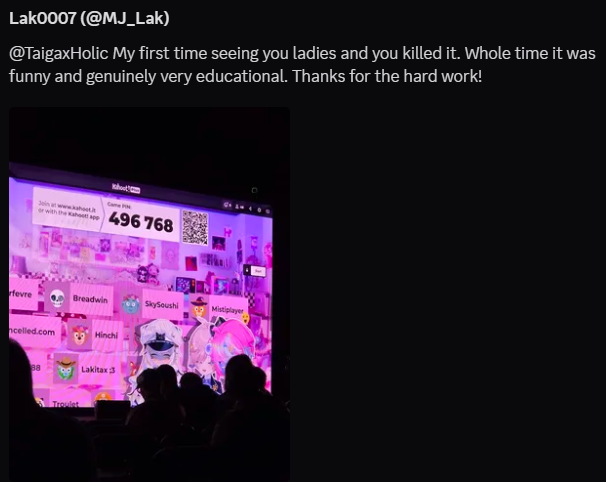 TaigaxHolic's tweet photo. they deleted it but the ladies and I had a great time <3

thank you >:3 https://t.co/TIGFRnKOUd