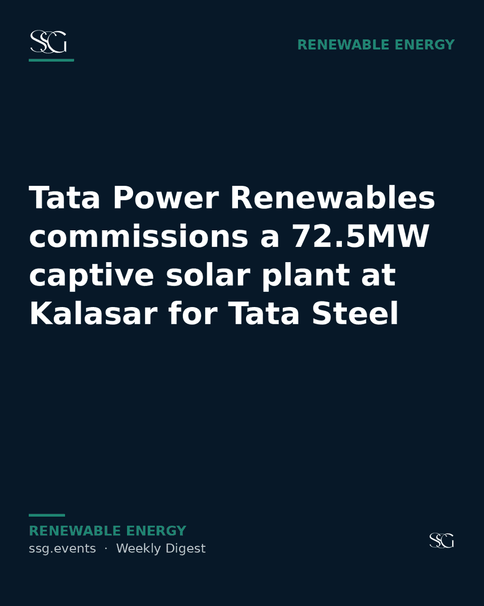 MM_SteelClub's tweet photo. ⚡ Tata Power Renewables commissions a 72.5MW captive solar plant at Kalasar for Tata Steel

#TataPower #RenewableEnergy #GreenSteel #IndiaSteel #India https://t.co/We2rLWatFo