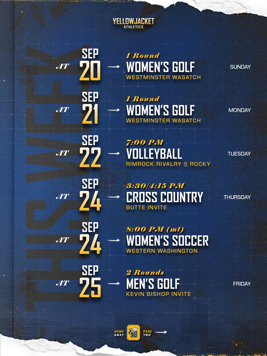 MSUBsports's tweet photo. 𝓒𝓸𝓶𝓲𝓷𝓰 𝓽𝓱𝓲𝓼 𝔀𝓮𝓮𝓴🗓️

#MSUBSPORTS | #MSUBGOLF | #MSUBVB | #MSUBWSOC | #MSUBXC https://t.co/UCDEm6sdAC