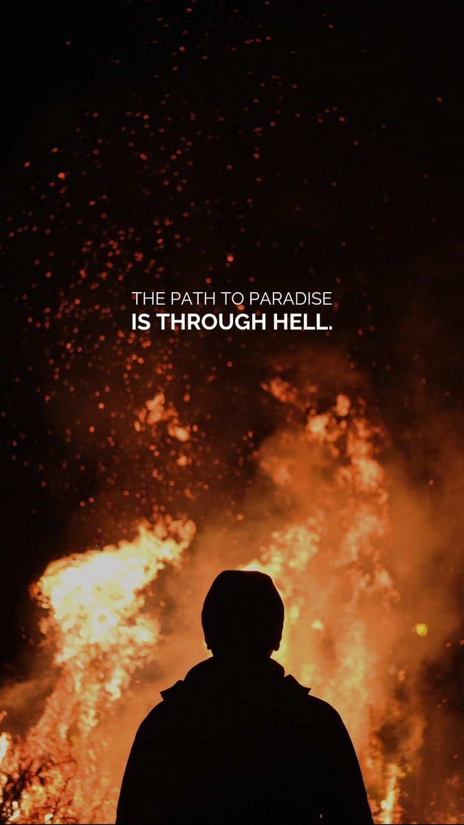 shukumei_sama's tweet photo. When you’re going through hell, keep going. A moving man will find his luck eventually. https://t.co/DnwupP1AA6