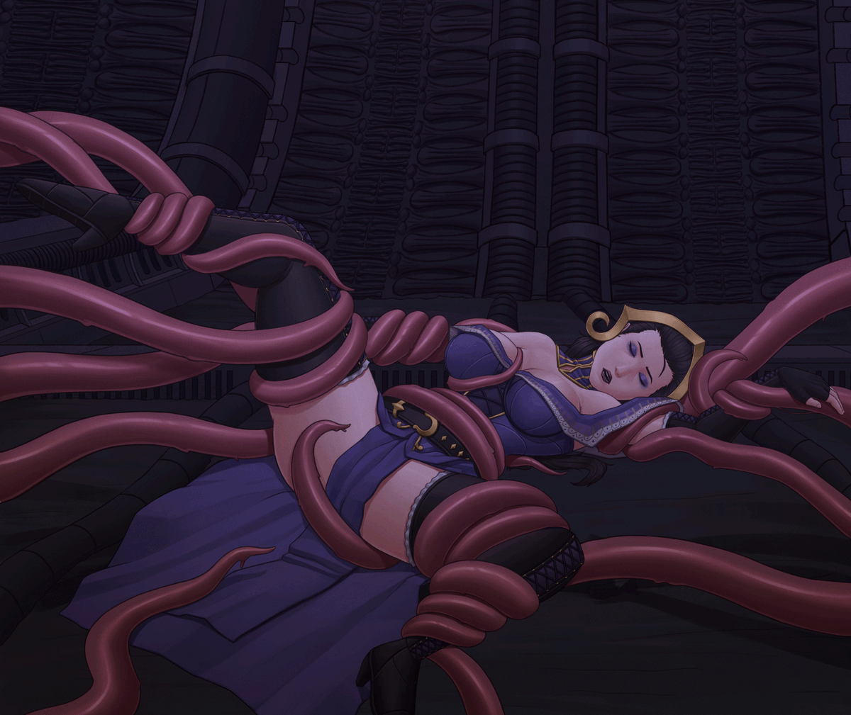 MuMuffet's tweet photo. A variation of a previous commission, but the post where I originally shared it didn't do it justice 🤭 https://t.co/IXqOO1EBgV