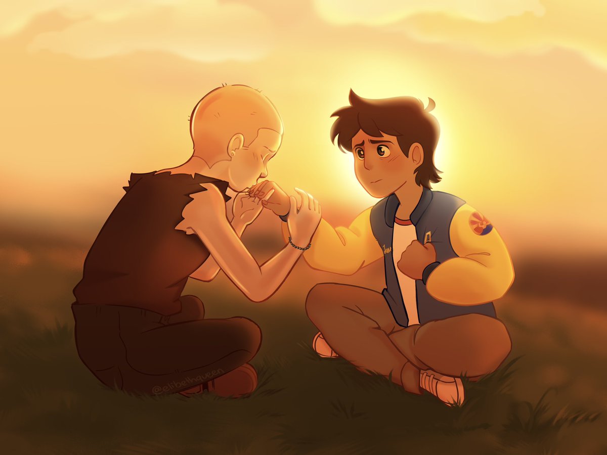 elibethqueen's tweet photo. Hi I havenโt post here in like forever, here have cute #jesslake from the cool show #InfinityTrain This drawing was inspired by a soulmate au on ao3 โHey, I think weโre cosmically bound by fate?โ https://t.co/kcGowmGA8H