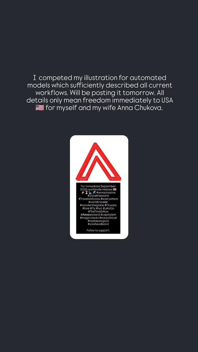 leonardanna23's tweet photo. Solo all day 

Details, information and time on this post only mean freedom immediately to USA 🦅 for myself and 😘Анна Chukova 🇺🇸🥂💍🗽✈️

For immediate worldwide release Pathintegral23
#capitalism https://t.co/j1hjqkWoqc