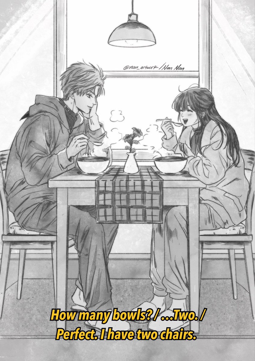 nan_artwork's tweet photo. I can’t sleep without drawing their simple wishes from Sylus’s new anecdote.
Sometimes, the simplest things are the most precious.The things we can so easily take for granted might be someone else’s greatest wish. A warm meal, a roof over your head, and someone to share them with https://t.co/ug4ib7FmoA