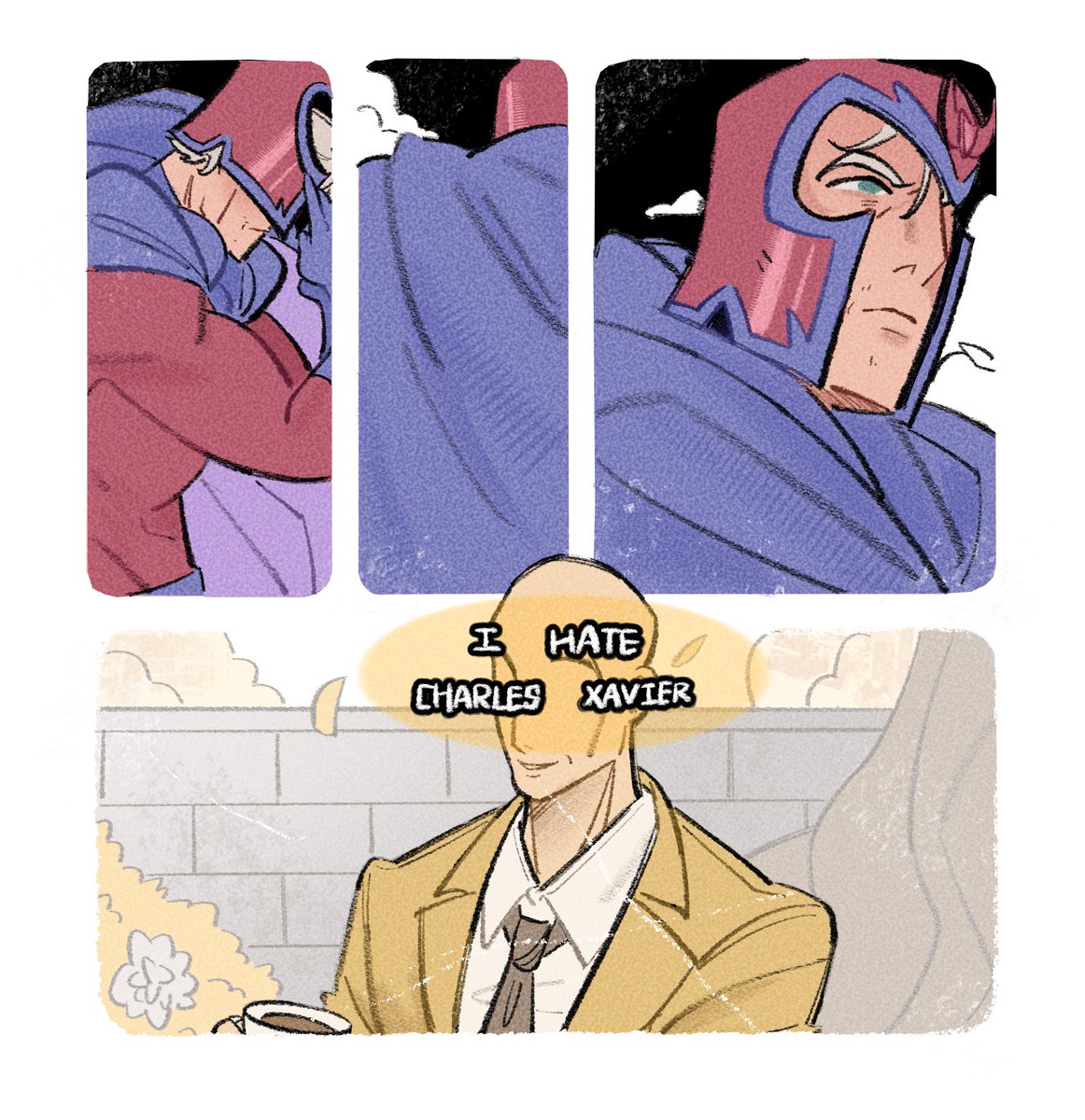 abby_chienhua's tweet photo. magneto hates charles xavier
#cherik https://t.co/8uKXAZJbel