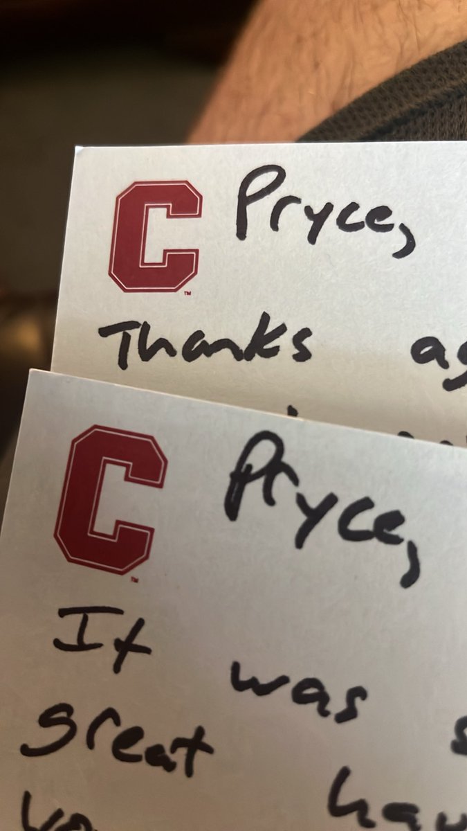 PryceMeyer's tweet photo. Thank you @Coach_Heffler and @BigRed_Football for the hand written letters! I look forward to coming up this fall! https://t.co/fVmJyqzmBH