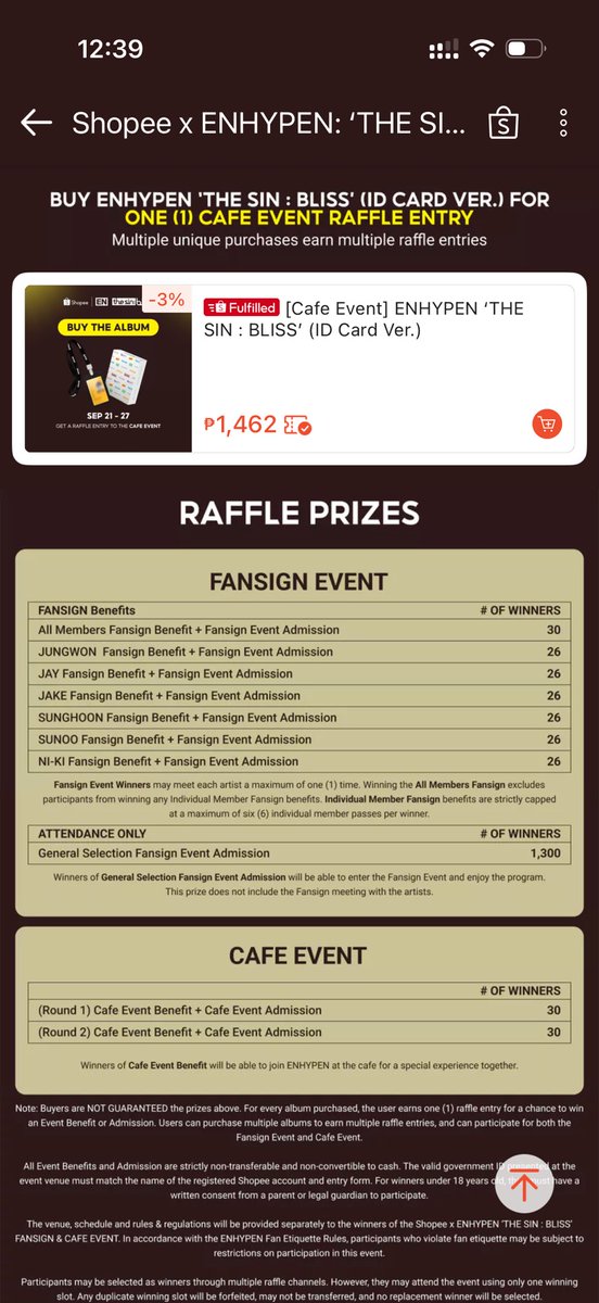 luccckycarteu's tweet photo. Mas mura yung albums and mas marami ang winners sa Shopee

fansign: https://t.co/8ds6j4wU3Q
cafe event: https://t.co/67rneCjwqV

#enhypen #enhypencafeevent #fansignevent #engene #dunkin #enhypenph https://t.co/0XV0VKe60N