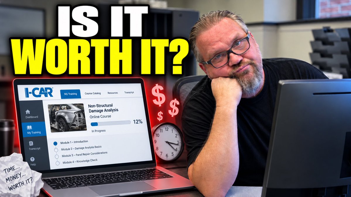 RefinishMedia's tweet photo. The video drops in 1 hour!  Make sure you check it out on our YouTube channel. We would love to know your thoughts and opinions!

🎥 Video Name:
The Truth About I-CAR Training Nobody Talks About

✔️ Is I-CAR training actually helping collision repair technicians—or has it become an expensive, time-consuming box that shops are forced to check?

✔️ In this video, we’re having an honest conversation about I-CAR: the repetitive courses, time away from productive work, questionable real-world value, costs to the shop, and why so many technicians have a negative opinion of the program.

✅ We’re not saying collision repair training is unnecessary. Modern vehicles are more complicated than ever, and proper education is extremely important. The real question is whether I-CAR training is currently the best way to deliver that education—and what could be done to make it more useful for working technicians.

❓ Is I-CAR valuable, a waste of time, or somewhere in between? Let us know about your experience in the comments.

✅ Independent commentary — not affiliated with or sponsored by I‑CAR

‼️Website & Amazon Store‼️
https://t.co/1i7mYknXy5

📱SOCIAL MEDIA - Refinish Media 
https://t.co/AHv33Gc9ve

#ICAR 
#CollisionRepair  
#AutoBody  
#BodyShop 
#CollisionIndustry