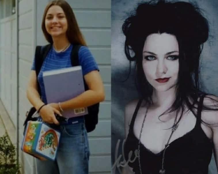 Indie5051's tweet photo. Y aquí hay una fotografía de Amy Lee, vocalista de la banda "Evanescence", lista para ir a la escuela en 1995 con su lonchera de Ositos Cariñositos.

Quien se imaginaría que en 10 años se convertiría en la princesa de la oscuridad, reina de los em0s y góticos; una cantante infravalorada, y de los mejores exponentes del metal alternativo.

Nadie lo creería.