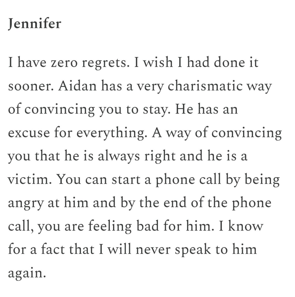 jessmachadoshow's tweet photo. Do you have any regrets about your decision to cut ties with Aidan Kearney? https://t.co/1I8FjxiOYu
