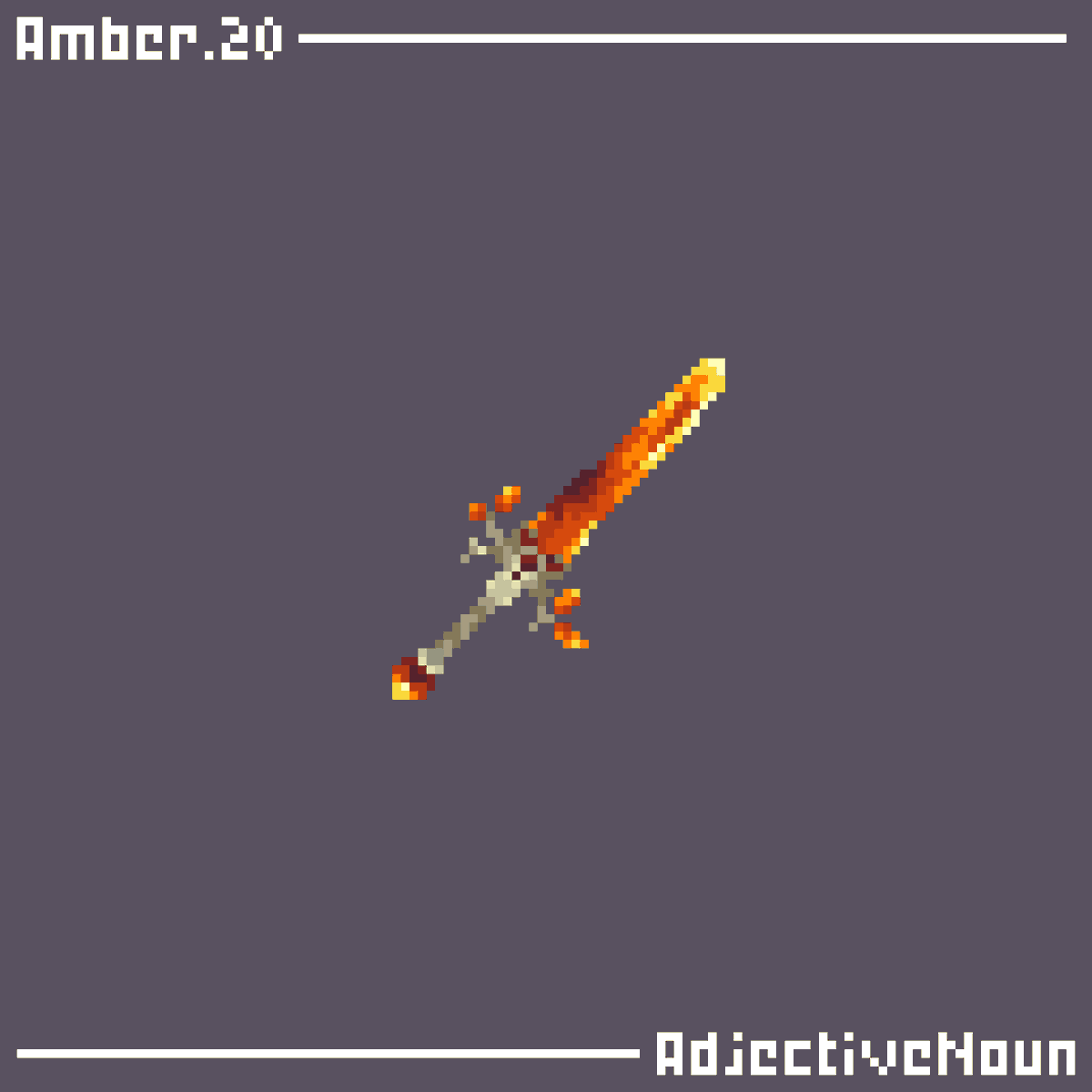 _AdjectiveNoun's tweet photo. Day 20 of #swordtember! - Amber
#swordtember2026 https://t.co/skHrubBoqV