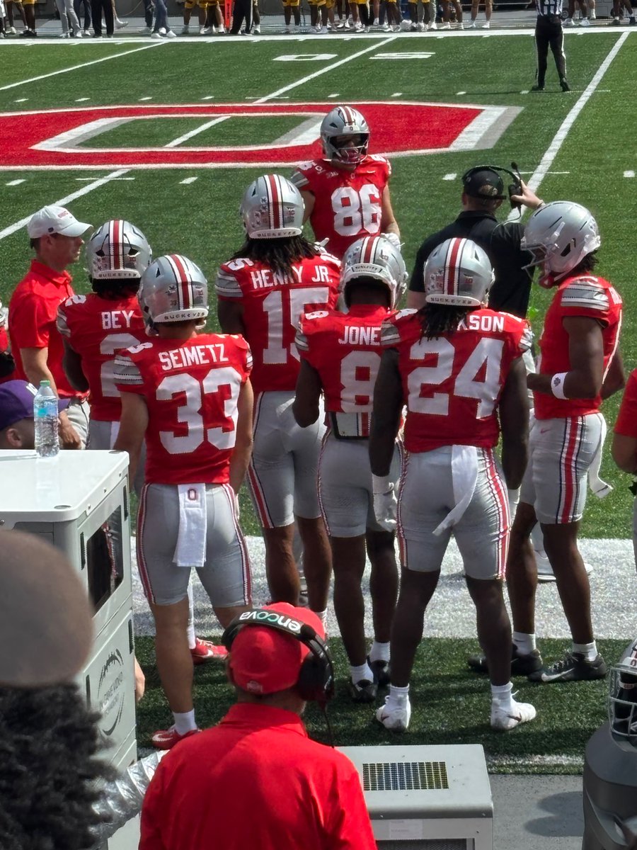 sethtaylor2028's tweet photo. Within my Gameday Visits I’ve been able to see some past Ironmen. @ironmenfb 

@cade_wolford UC #8
@RyanSeimetz OSU #33 https://t.co/Dl3vWDaZfu