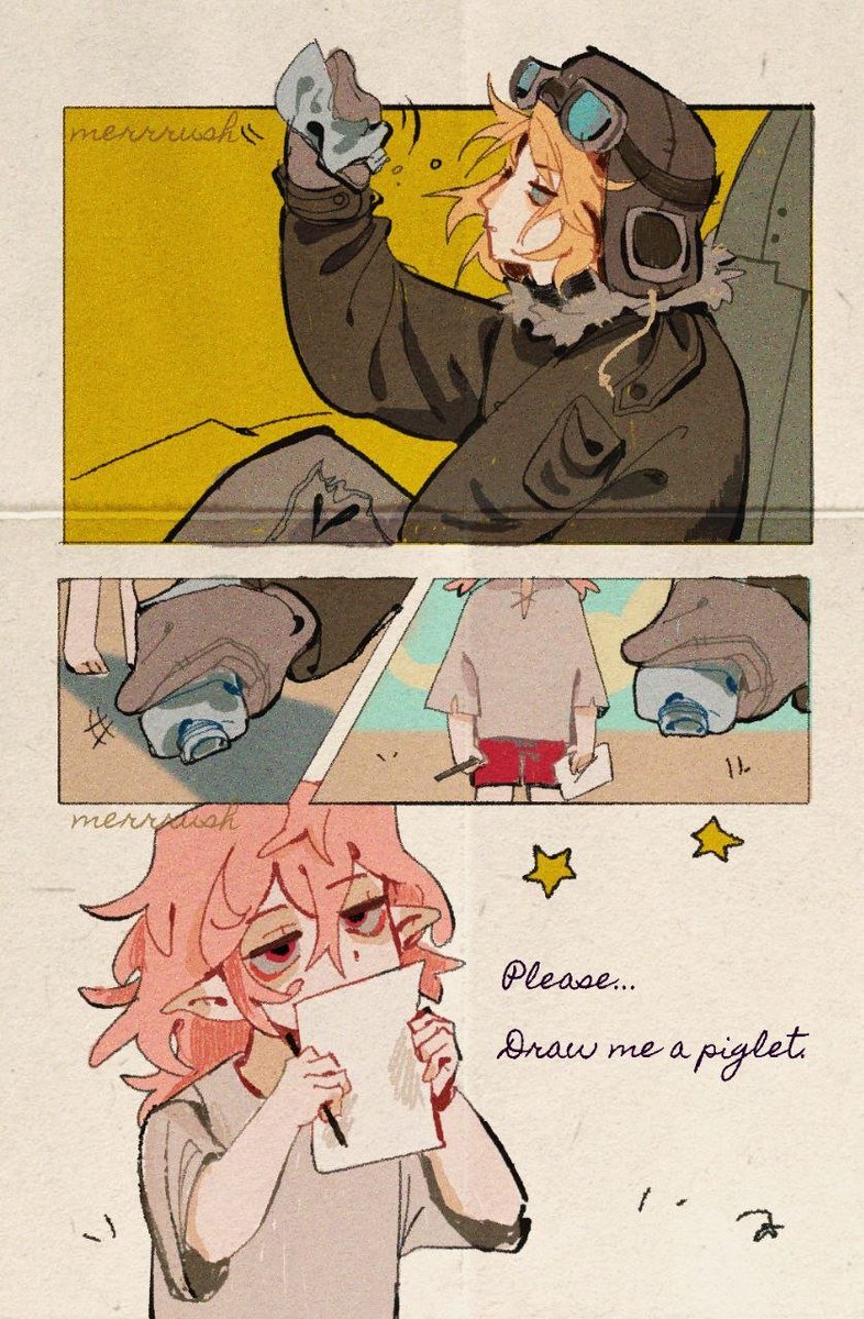 MerPivnuk's tweet photo. I think everyone got the reference 
#Technoblade #Philza #LePetitPrince #Technofanart https://t.co/7by09FMLKI