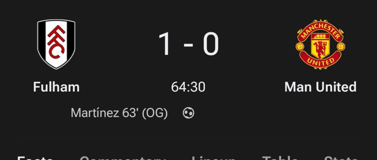 Footballmartha's tweet photo. Lizandro Martinez would give everything when playing for Argentina, but when he comes back to Manchester United, he's either picking injuries or scoring for the opponent. 

Just look at this. He intentionally scored for Fulham. 

After Lammens tried saving that ball from entering, he still went ahead to score. 

I've never seen a player so wicked. 

Get this MF out of my club.