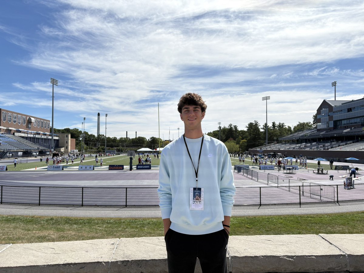 LukeMelconian's tweet photo. I had a great time at @UNH_Football for their game against Harvard. Tough game, but I loved the sideline energy, atmosphere, and the chalk toss! 
#fastphysicalrelentless @Michel_Berg_ @coachtfogg @Coach_Bick @Coachmanley66 @603Recruiting https://t.co/4pF8Bp0VlQ