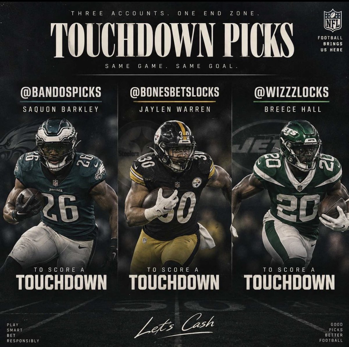 WizzzLocks's tweet photo. Huge TouchDown Parlay with @Bandospicks and @BonesBetsLocks
(+1100), .2U

#Draftkings #NFL #Gamblingx https://t.co/9lk5li5dSO