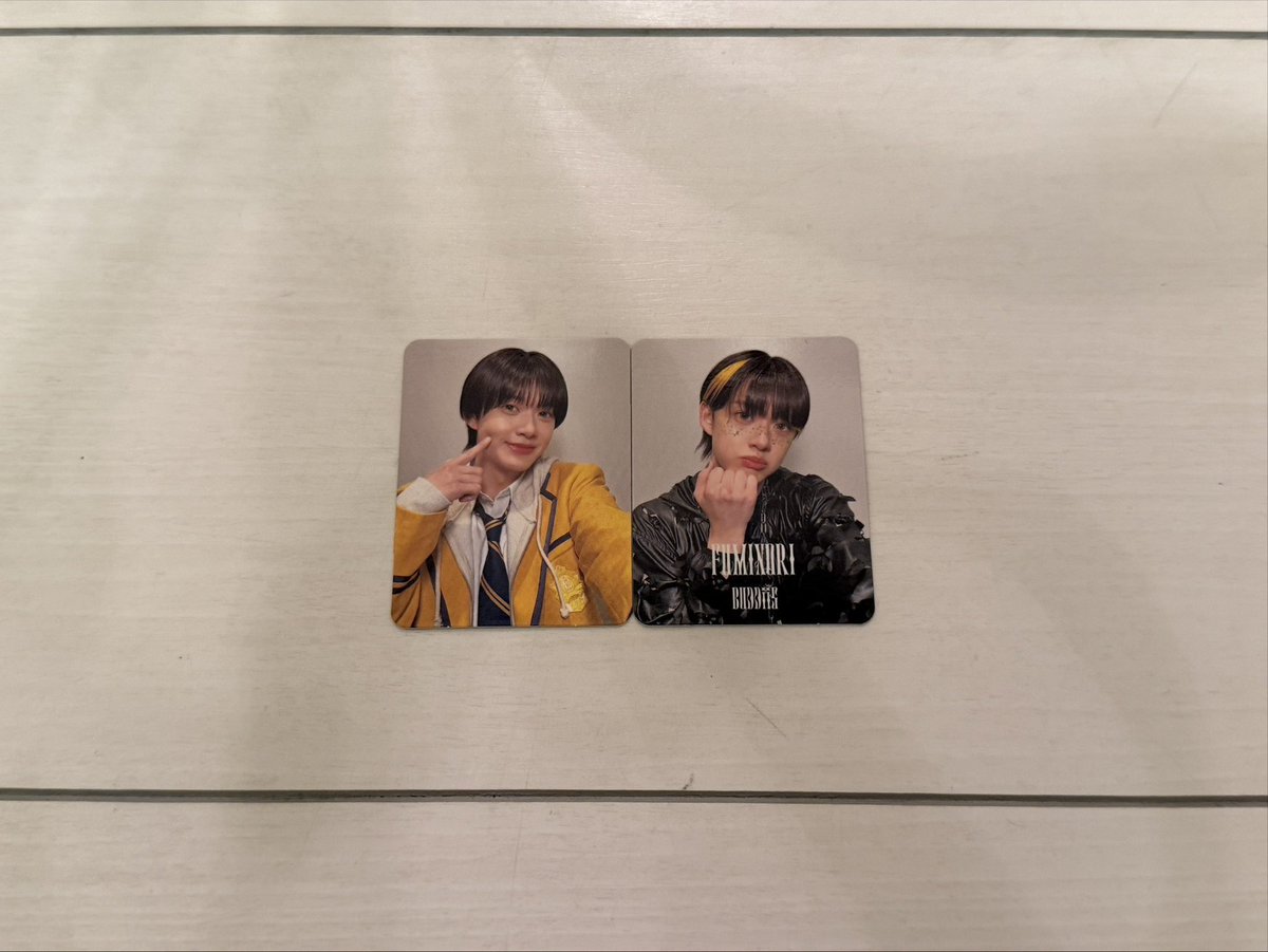 bakugo_____'s tweet photo. EBiDAN Yes!東京 CD 封入特典 トレカ 交換

譲　FUMINORI ふみのり
求　タクヤ

郵送同日発送希望です📮
条件の合う方コメントお願い致します🙇🏻‍♀️ https://t.co/b3eo3dg3LC