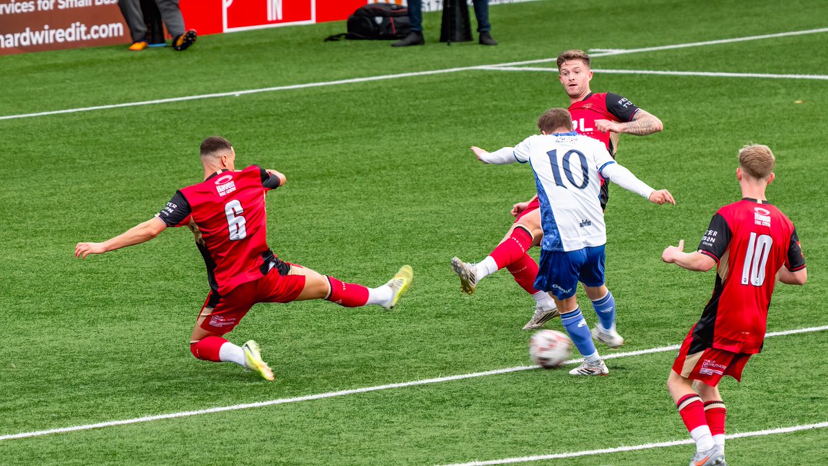 GomboczSteve's tweet photo. Some more player photos from the game Bury v Workington FA Cup qualifier on 19/9/26 including goal celebrations in front of A Block. @buryfcofficial #bfc140 #shaker #BuryFC #PartOfit @whitebluearmy https://t.co/R9XQzKYLEC