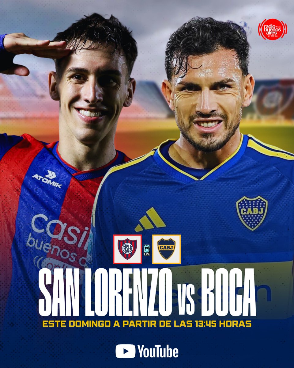 RBA1350am's tweet photo. Juegan #SanLorenzo vs. #BocaJuniors
🔴En vivo, desde el Pedro Bidegaín, vivís el duelo entre #Cuervos y #Xeneizes
📻Lo sentís en AM 1350 y por https://t.co/Z1giZsHCyX https://t.co/jeU1GdYsDh