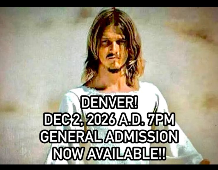 TedNeeley's tweet photo. #Denver !! 
Dec 2, 2026 at the Sie Film Center  7pm,
Join me for Jesus Christ Superstar on the big screen! VIP Tickets are Sold Out, but General Admission seats are NOW available!! Reserve yours today—> https://t.co/i37VAD8E92 https://t.co/WZcrdxvTmq