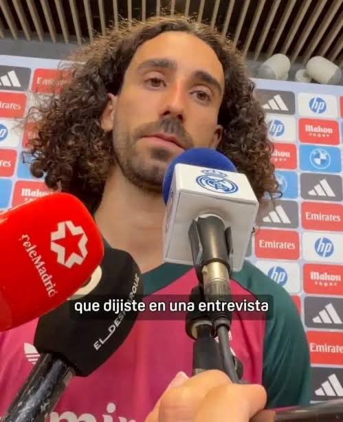 FullTime90X's tweet photo. 🚨🇪🇸 Marc Cucurella after the 2-1 defeat against Atlético Madrid:

🗣️ “I’ll be completely honest — all of the referee’s decisions were correct, and we lost the game fair and square. 🤝

🗣️ “We have to focus on improving ourselves rather than blaming the referee after every loss.” 👏